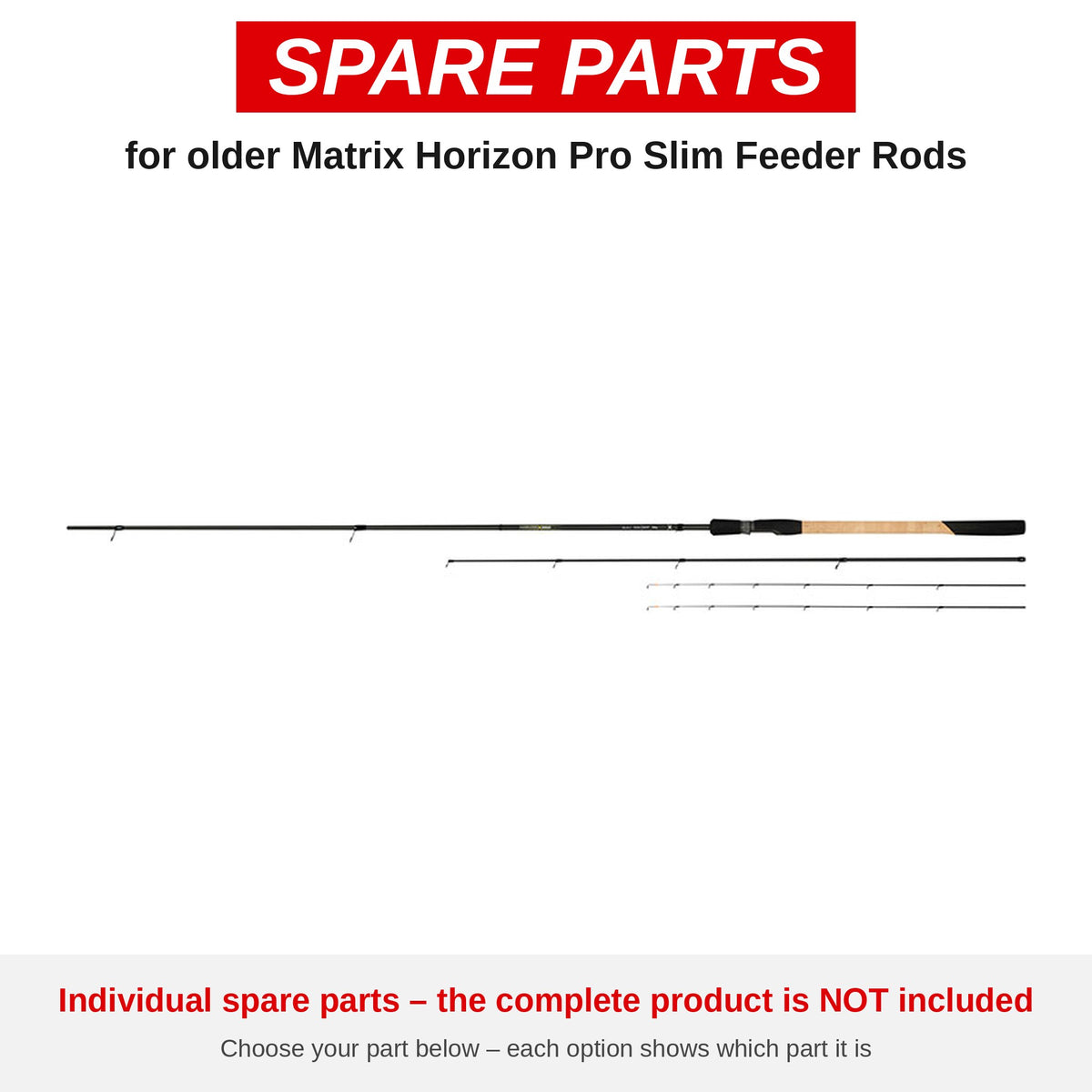Matrix Older Horizon Pro Slim Feeder Rods – onderdelen (GRD161/B)
