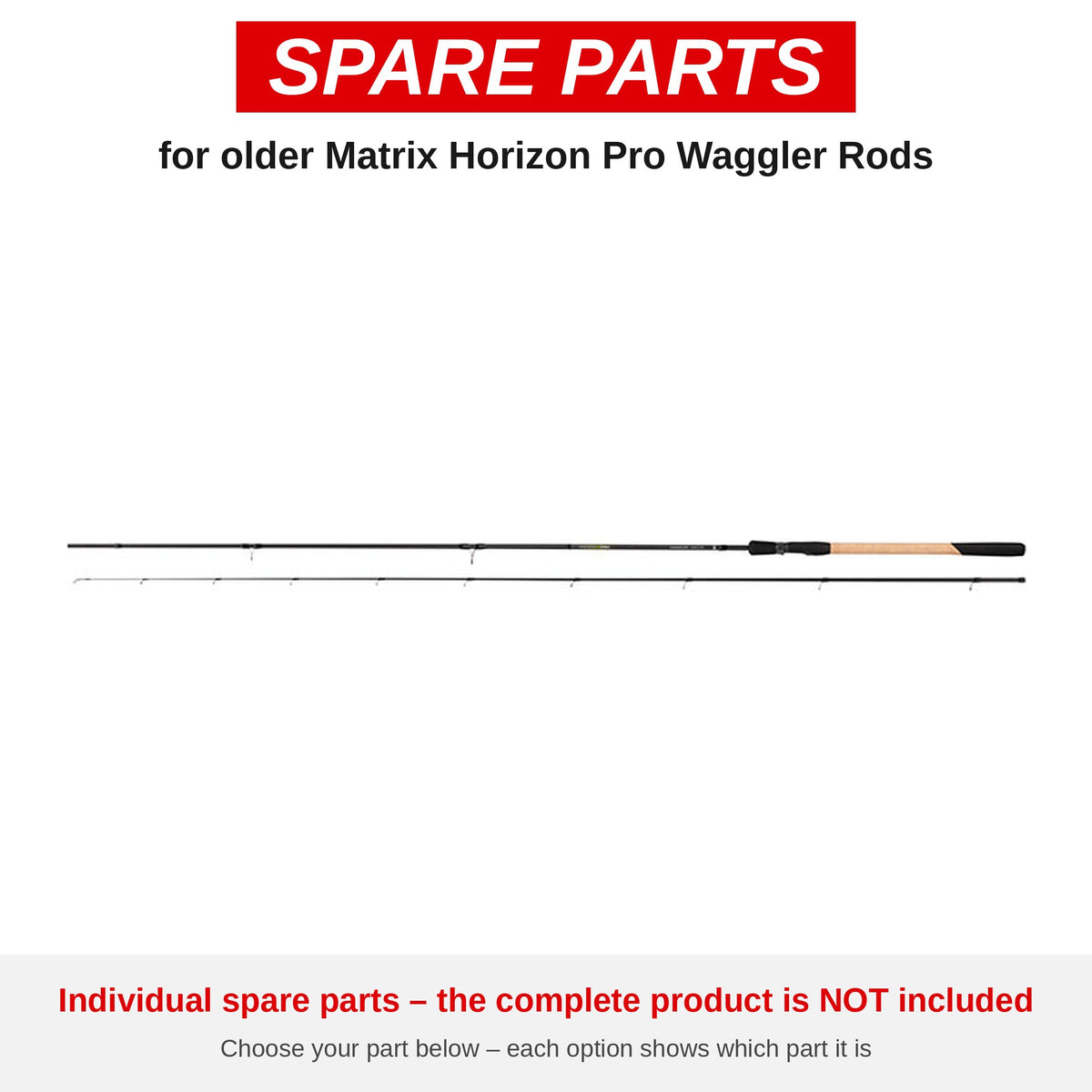 Matrix Older Horizon Pro Waggler Rods – onderdelen (GRD152/B)