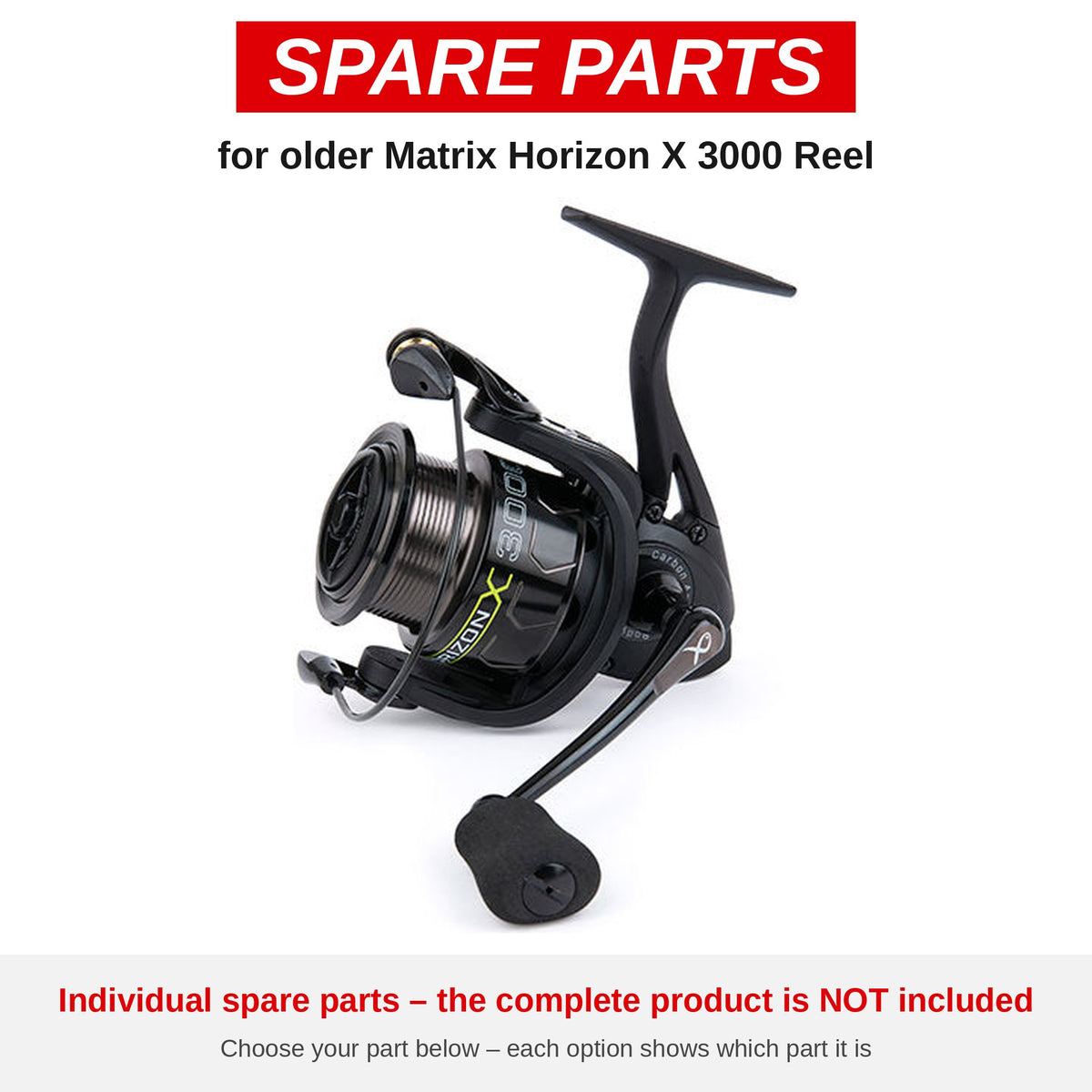 Matrix Older Horizon X 3000 Reel – onderdelen (GRL018-03)