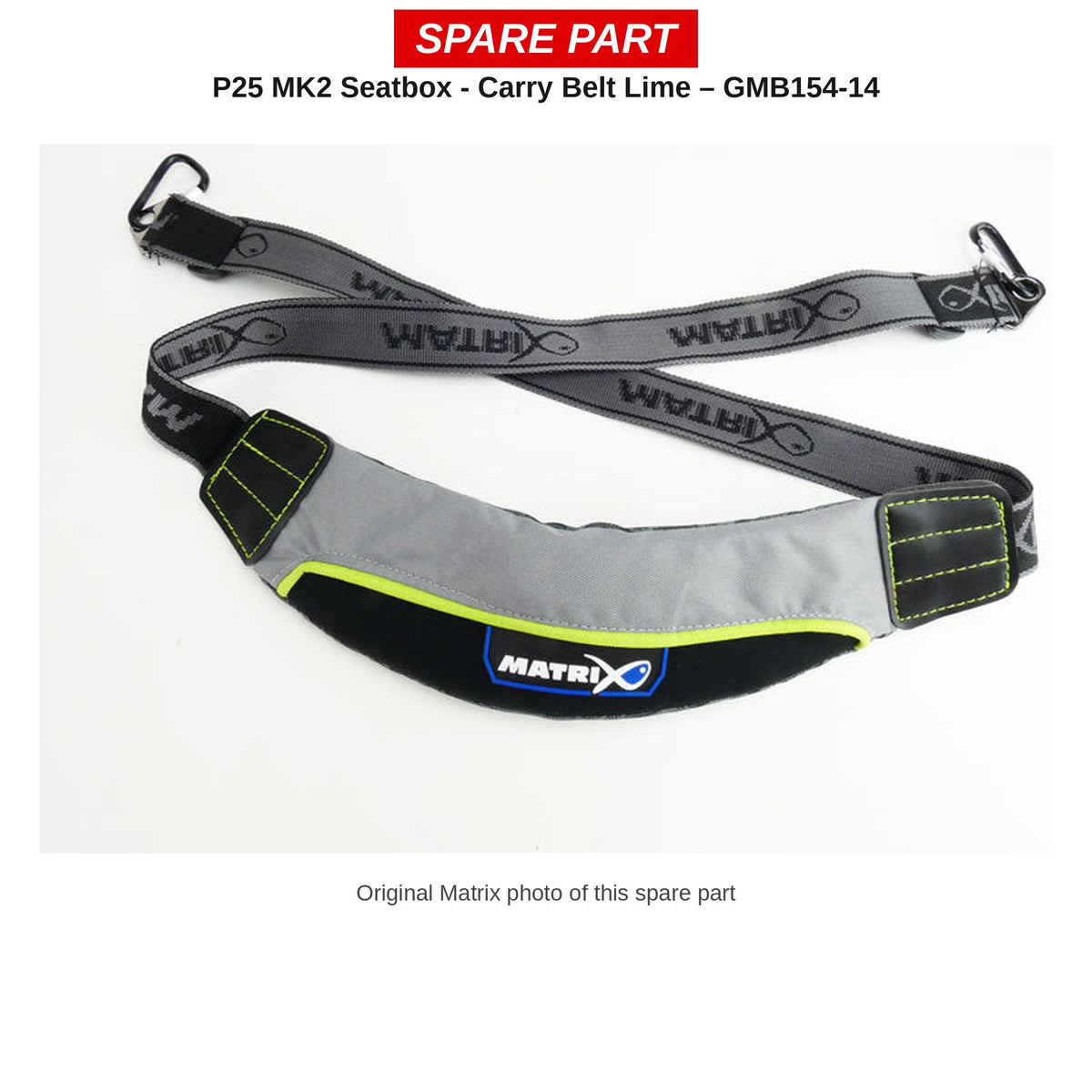 Matrix P25 MK2 Seatbox - Carry Belt Lime – Draagriem voor Oudere Zitkist