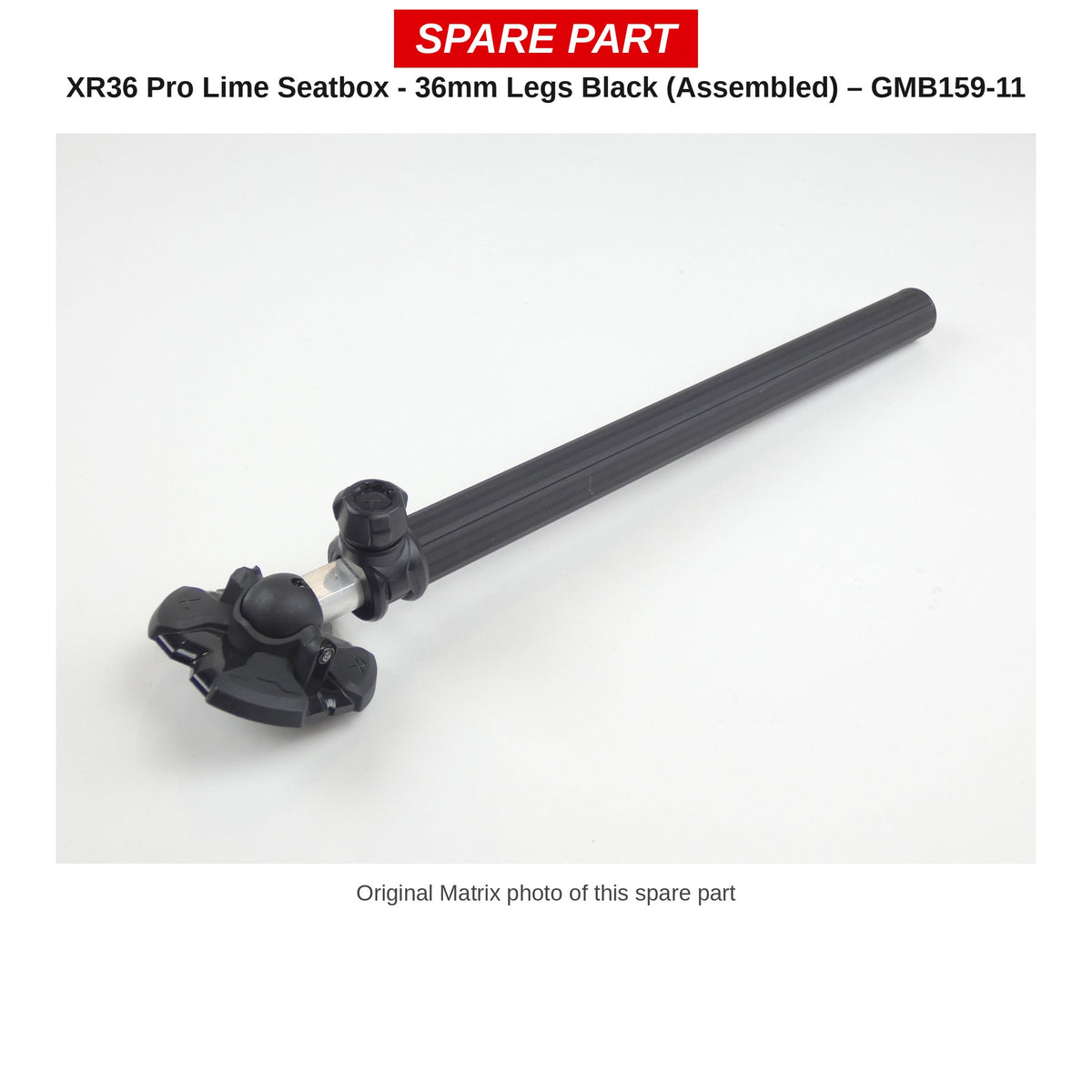 Matrix Poten 36 mm zwart (gemonteerd) XR36 Pro Lime – GMB159-11