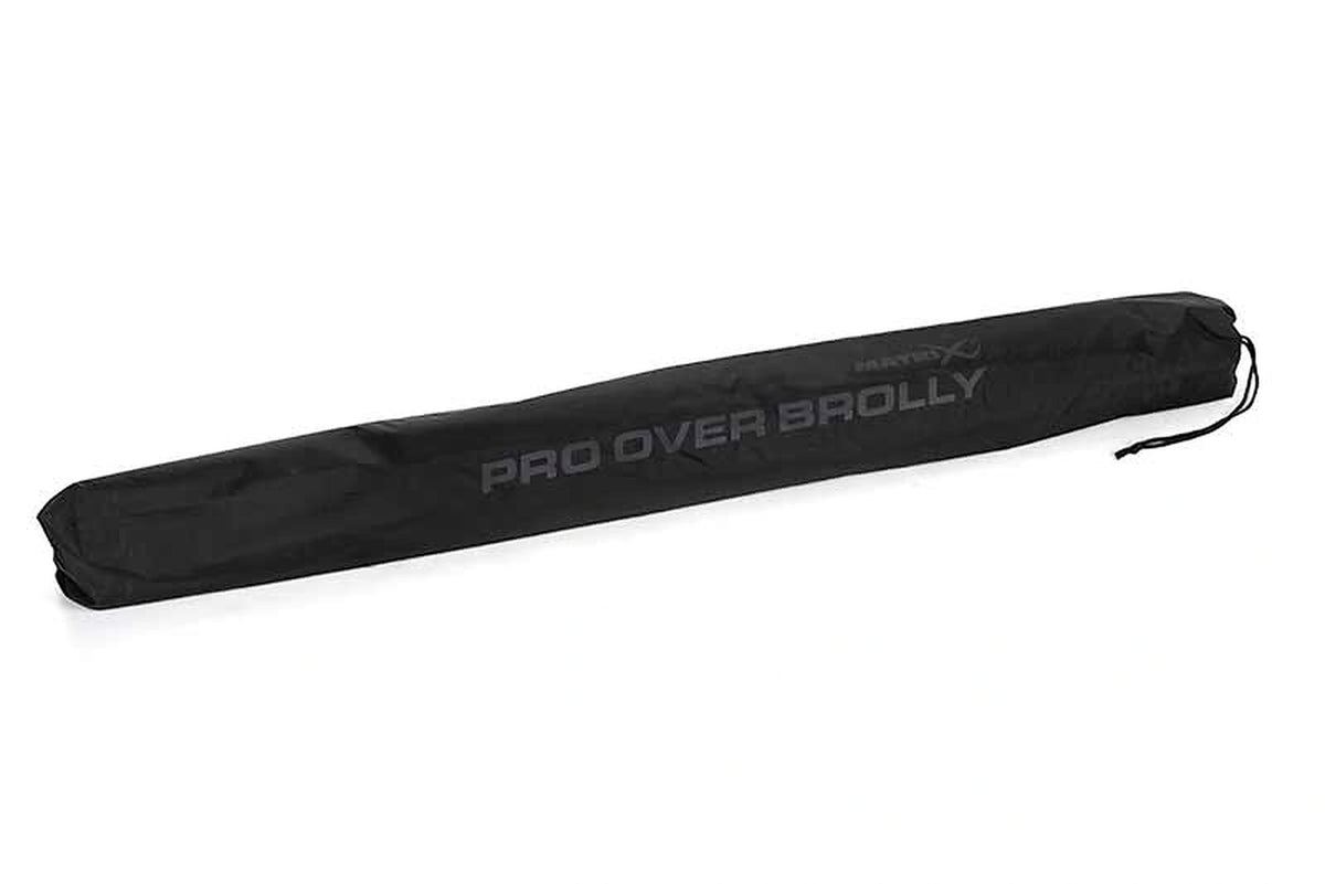 Matrix Pro Over Brolly 45 Inch – volledige zwarte transporthoes met PRO OVER BROLLY-opdruk en sluitkoord