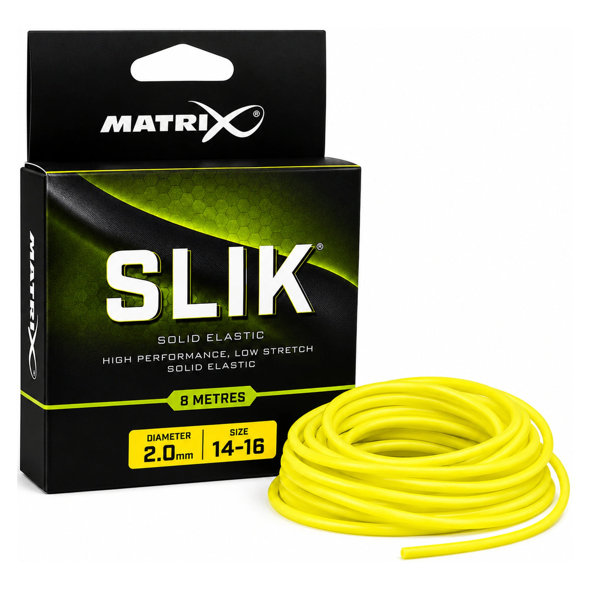 Matrix SLIK Elastic 8 m – 2,0 mm geel, maat 14–16