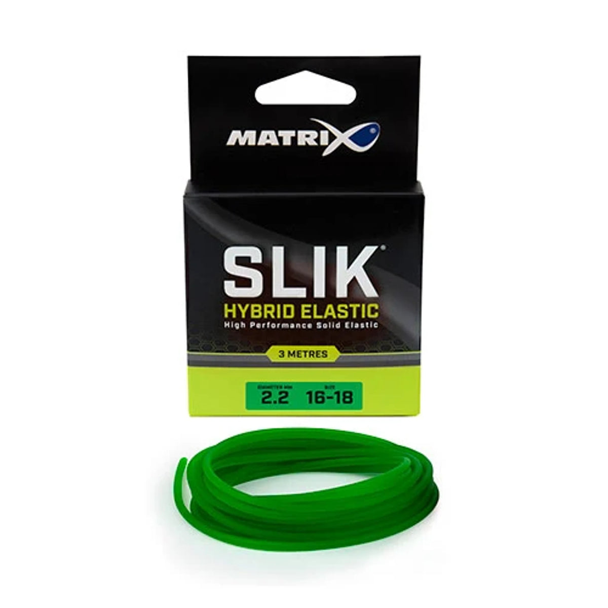 Matrix SLIK Hybrid Elastic 3 m 2,2 mm groen verpakking
