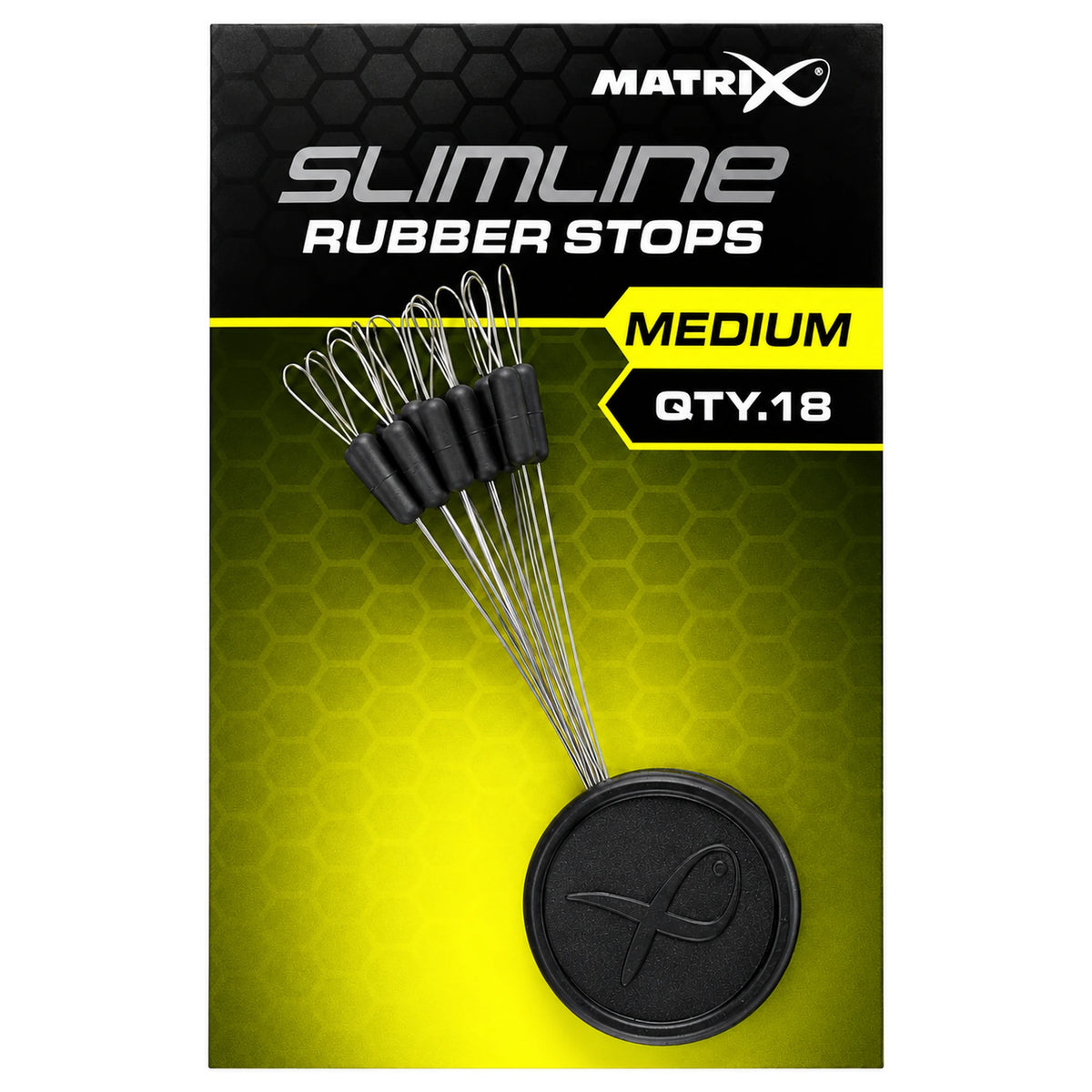 Matrix Slim Line Rubber Stops Medium met 18 lijnstoppers op draadlussen