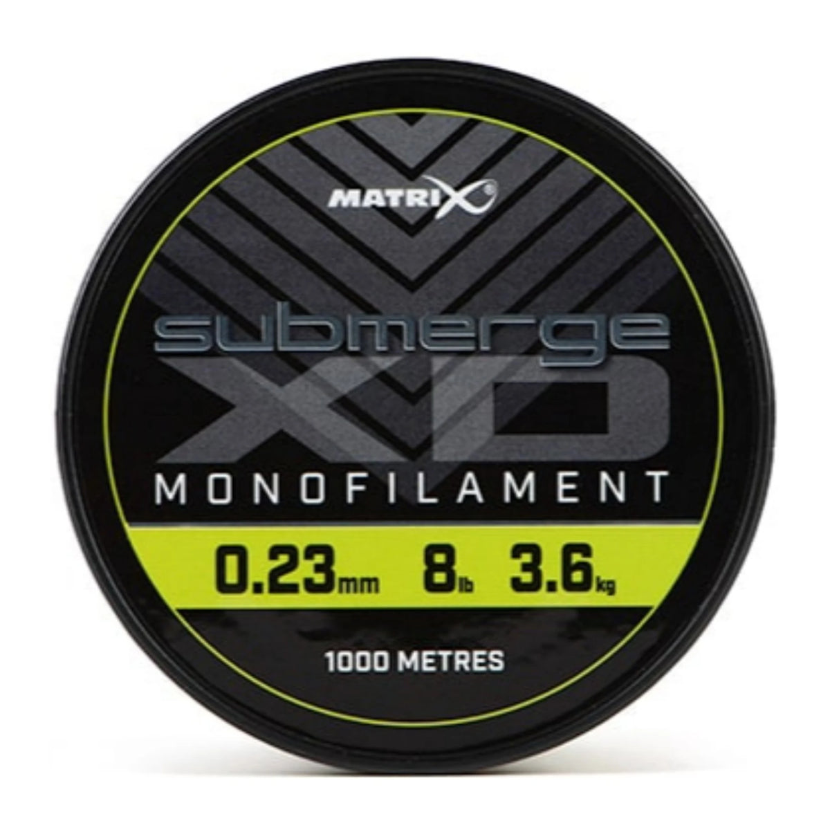 Matrix Submerge XD Bulk Monofilament 1000 m – vooraanzicht 0.23 mm, 8 lb, 3.6 kg, 1000 meter
