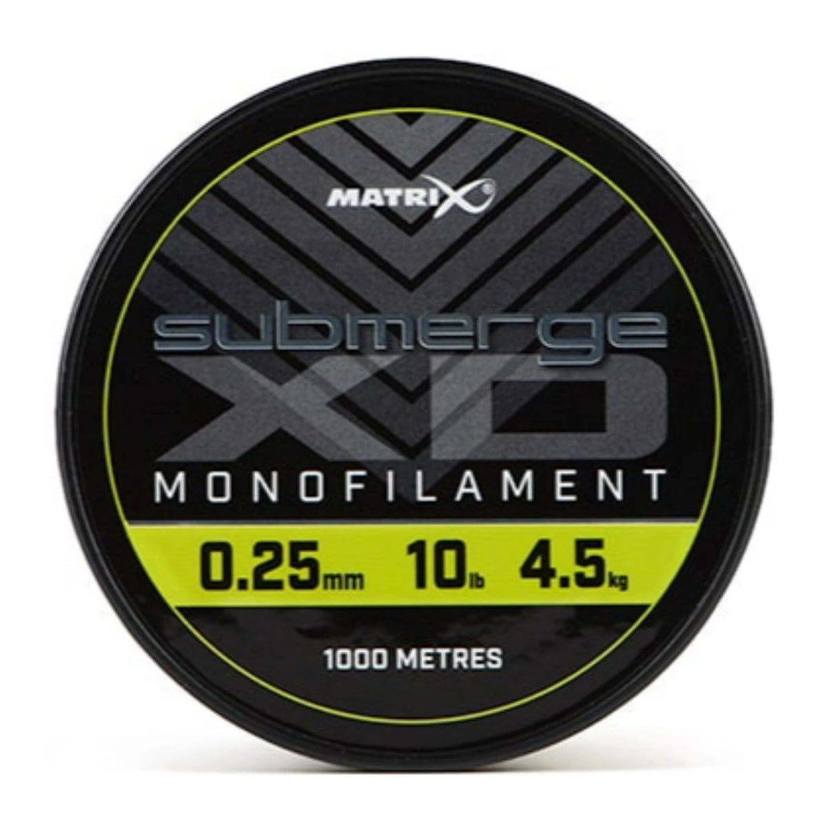 Matrix Submerge XD Bulk Monofilament 1000 m – vooraanzicht 0.25 mm, 10 lb, 4.5 kg, 1000 meter
