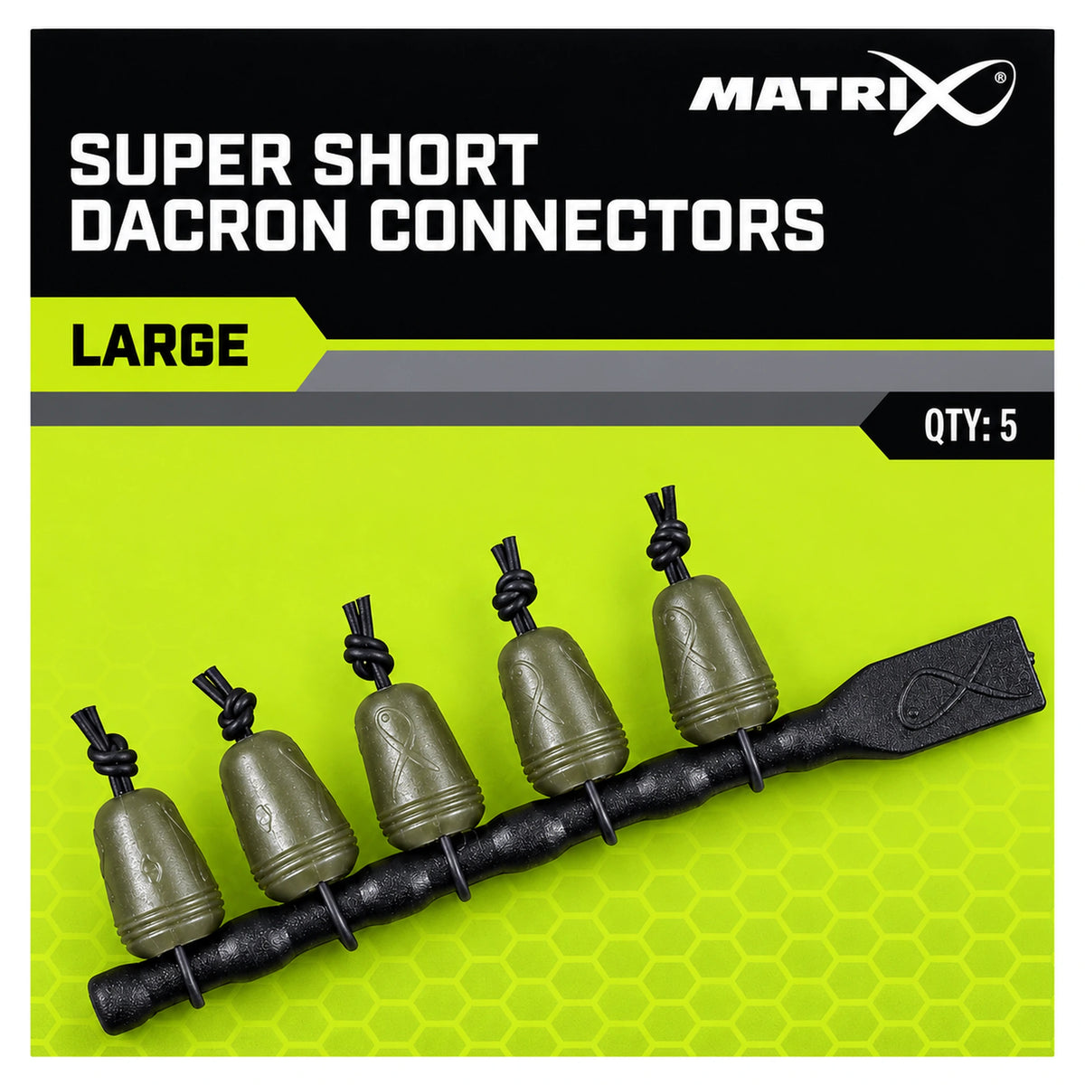 Matrix Super Short Dacron Connectors Large, 5 stuks