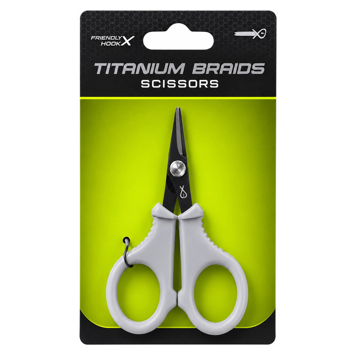 Matrix Titanium Braid Scissors GAC470 schaar in zwart-lime verpakking