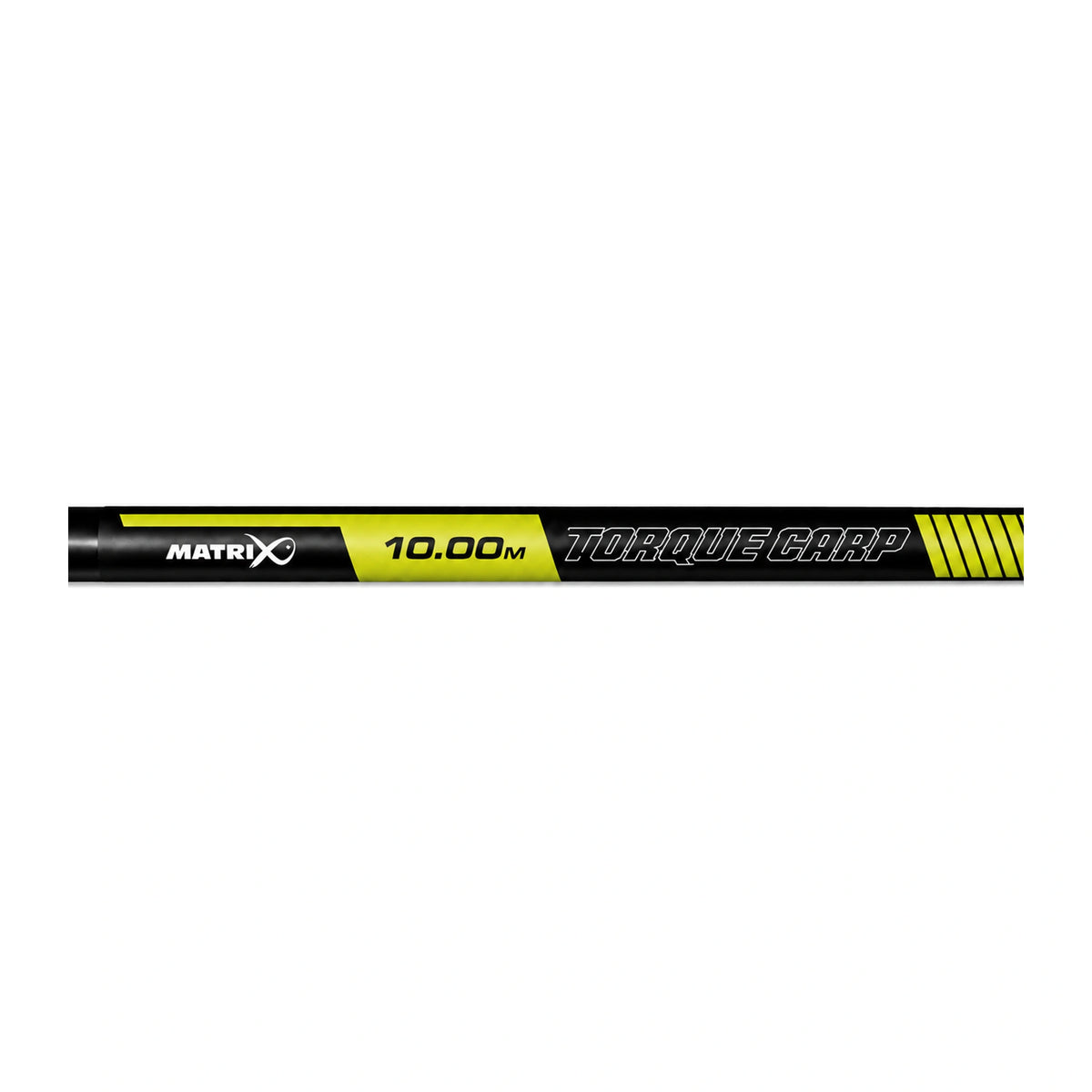Matrix Torque Carp Power 10m: horizontale blankclose-up met MATRIX-logo, 10.00M en TORQUE CARP-opdruk