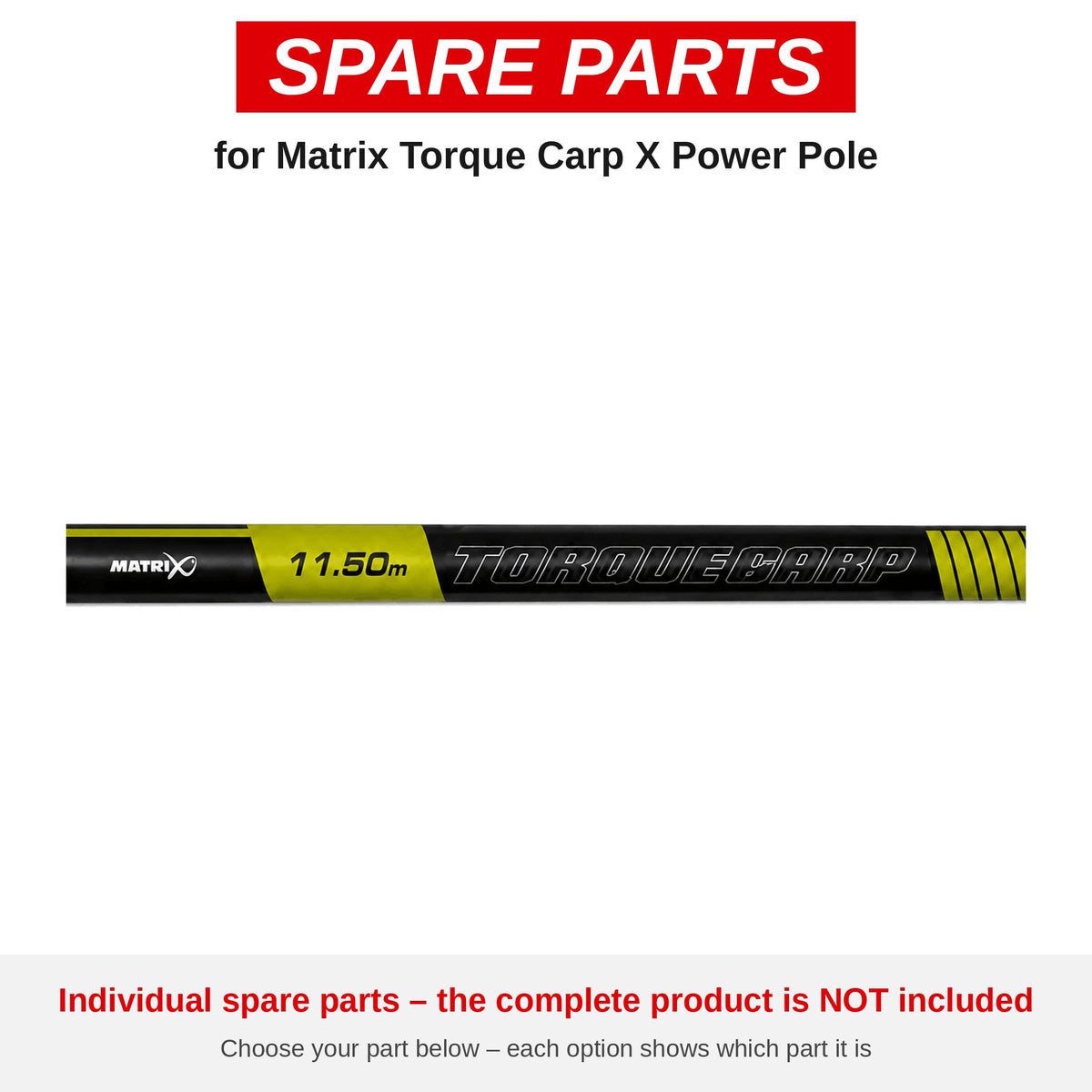 Matrix Torque Carp X Power Pole – onderdelen (GPP144)