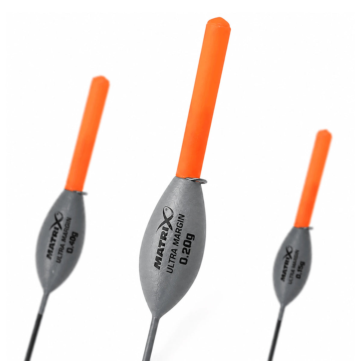 Matrix Ultra Margin 0,20g dobber met overeenkomstige gewichtsaanduiding op de centrale dobber