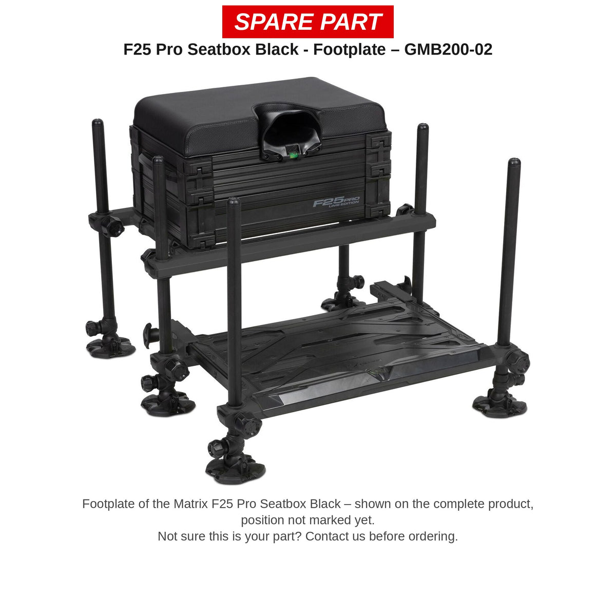 Matrix Voetplaat F25 Pro Black – GMB200-02