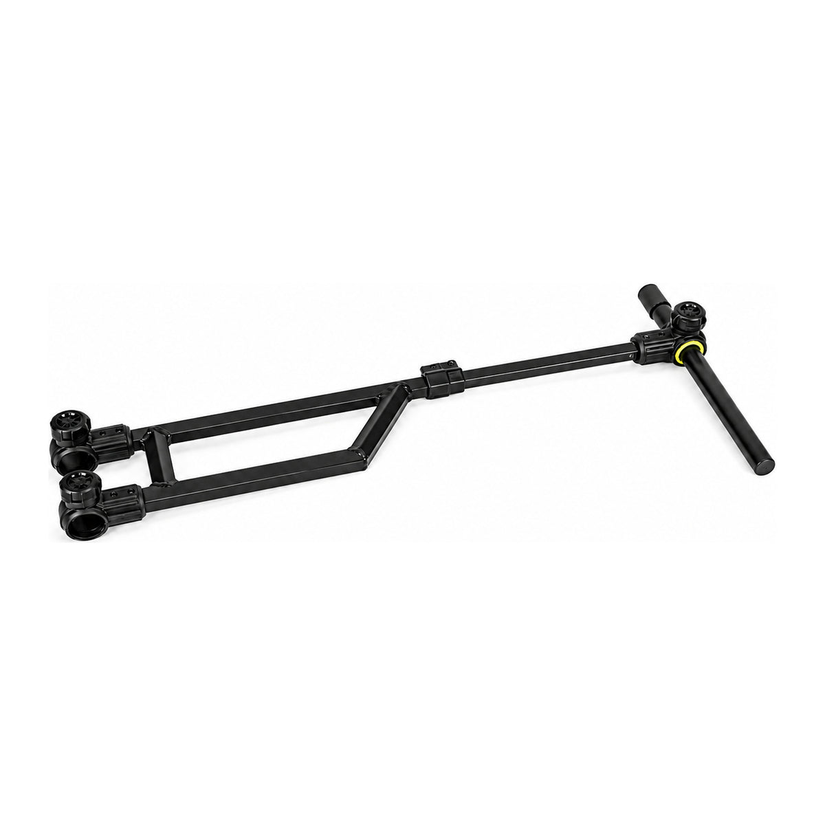 Matrix X-Strong Side Support Arm – zwarte ondersteuningsarm met drie klemmen, uitschuifdeel en losse ronde buis