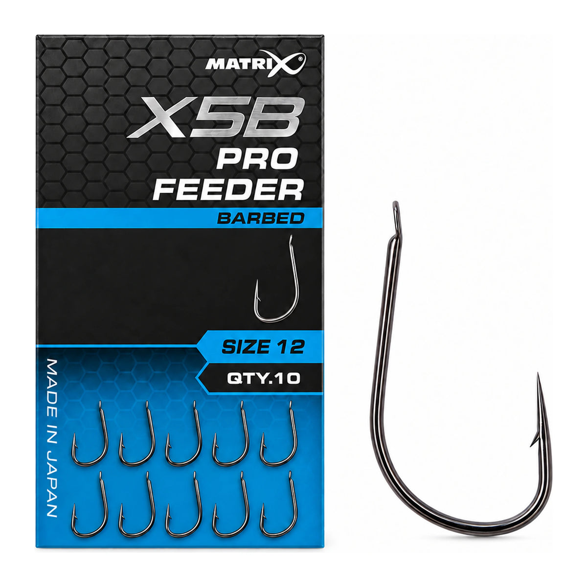 Matrix X5B Pro Feeder haak met weerhaak, maat 12