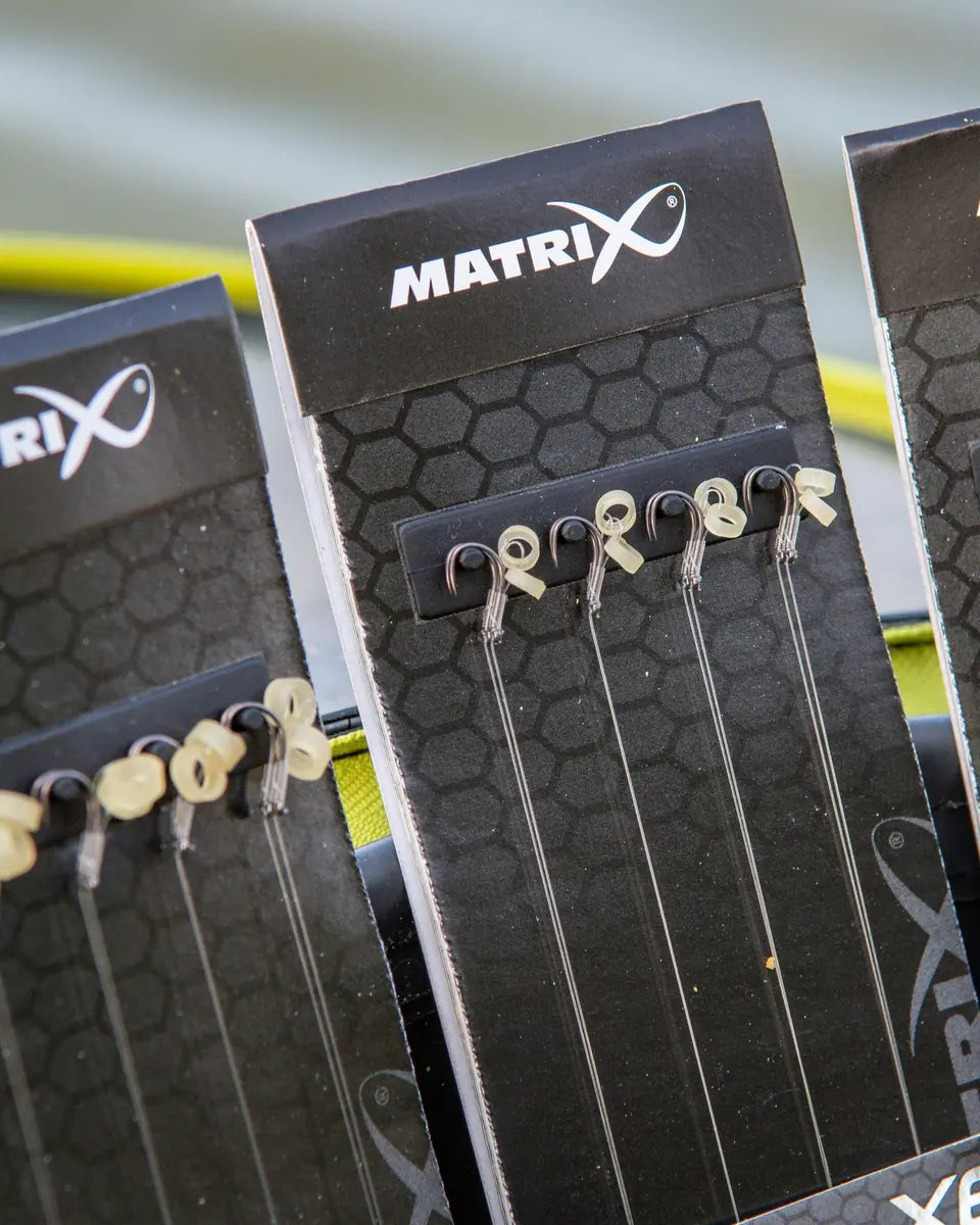 Matrix X6 Carp Pellet Rigger 10cm Band Rigs 10 cm Onderlijnen met Bait Band (8 stuks) GRR113/GRR114/GRR115 – productfoto 7