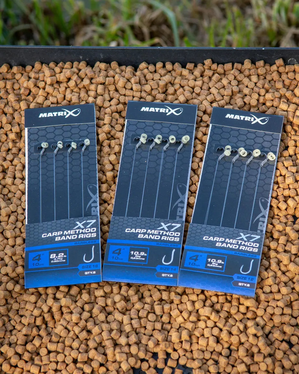 Matrix X7 Carp Method 10cm Band Rigs 10 cm Methodonderlijnen met Bait Band (8 stuks) GRR119/GRR120/GRR121 – productfoto 6