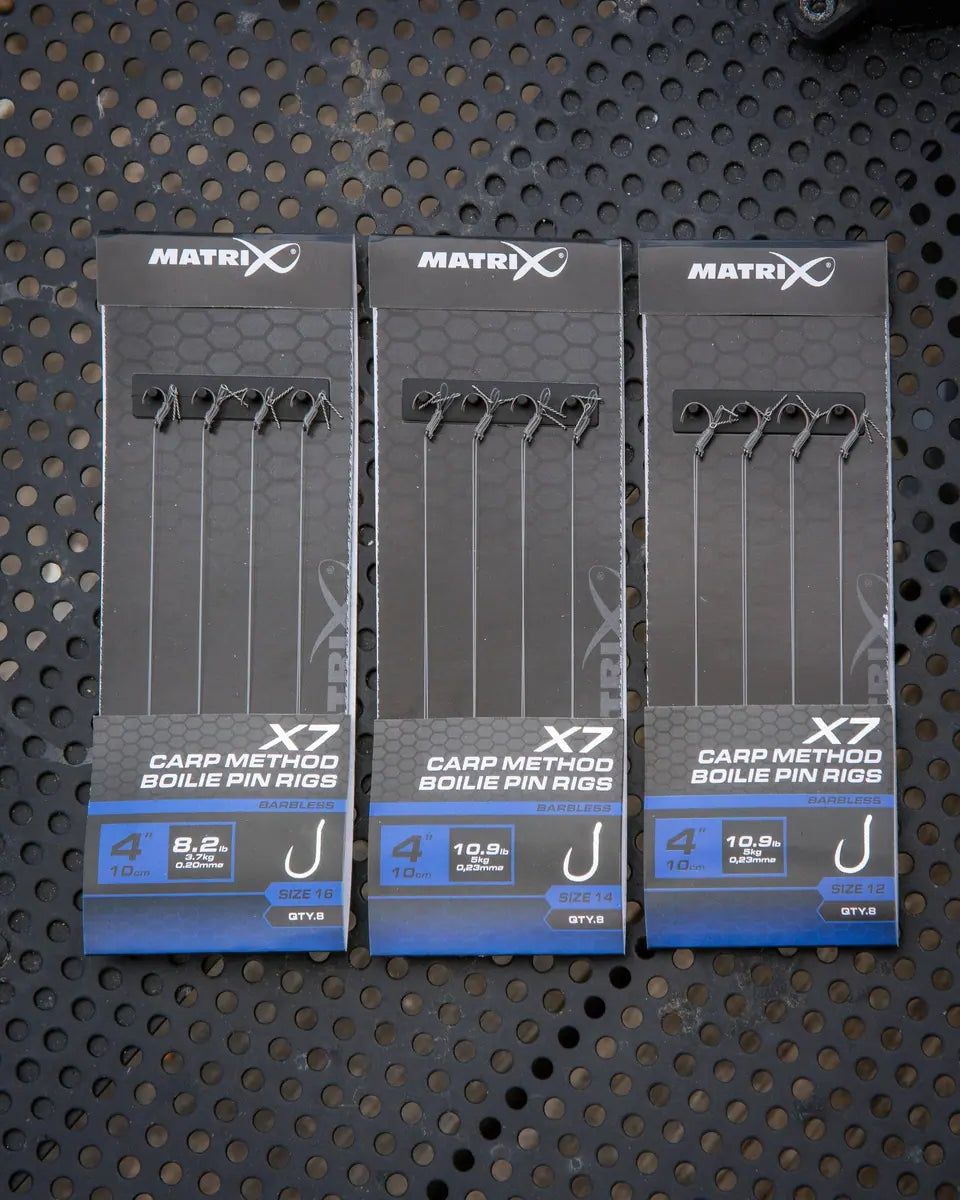 Matrix X7 Carp Method 10cm Boilie Pin Rigs 10 cm Methodonderlijnen met Boilie Pin (8 stuks) GRR122/GRR123/GRR124 – productfoto 2