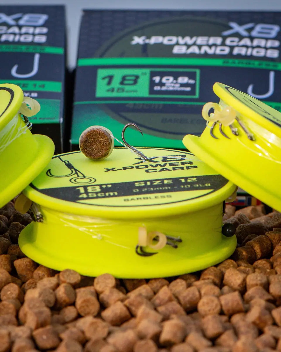 Matrix X8 X-Power Carp 45cm Band Rigs 45 cm Onderlijnen met Bait Band (8 stuks) GRR128/GRR129/GRR130 – productfoto 5