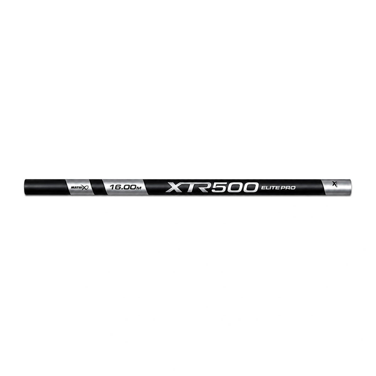 Matrix XTR500 Elite Pro – zwarte en zilveren hengelsectie met 16.00M-modelopdruk