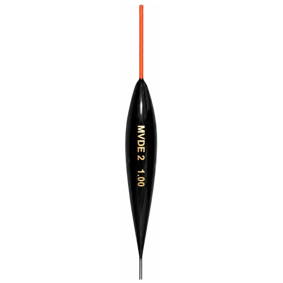 Zwarte MVDE 2-dobber met oranje antenne en goudkleurige opdruk MVDE 2 1.00