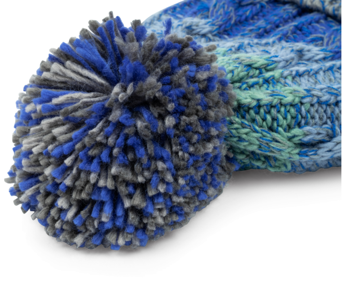 Preston colour block bobble hat