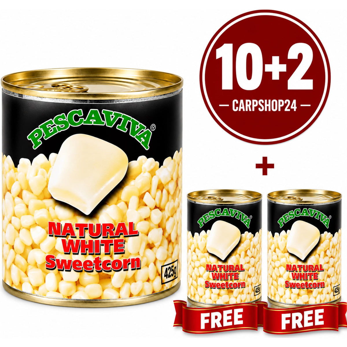Pescaviva White Sweetcorn Natural 160g 10+2 – pakketdeal witte maïs