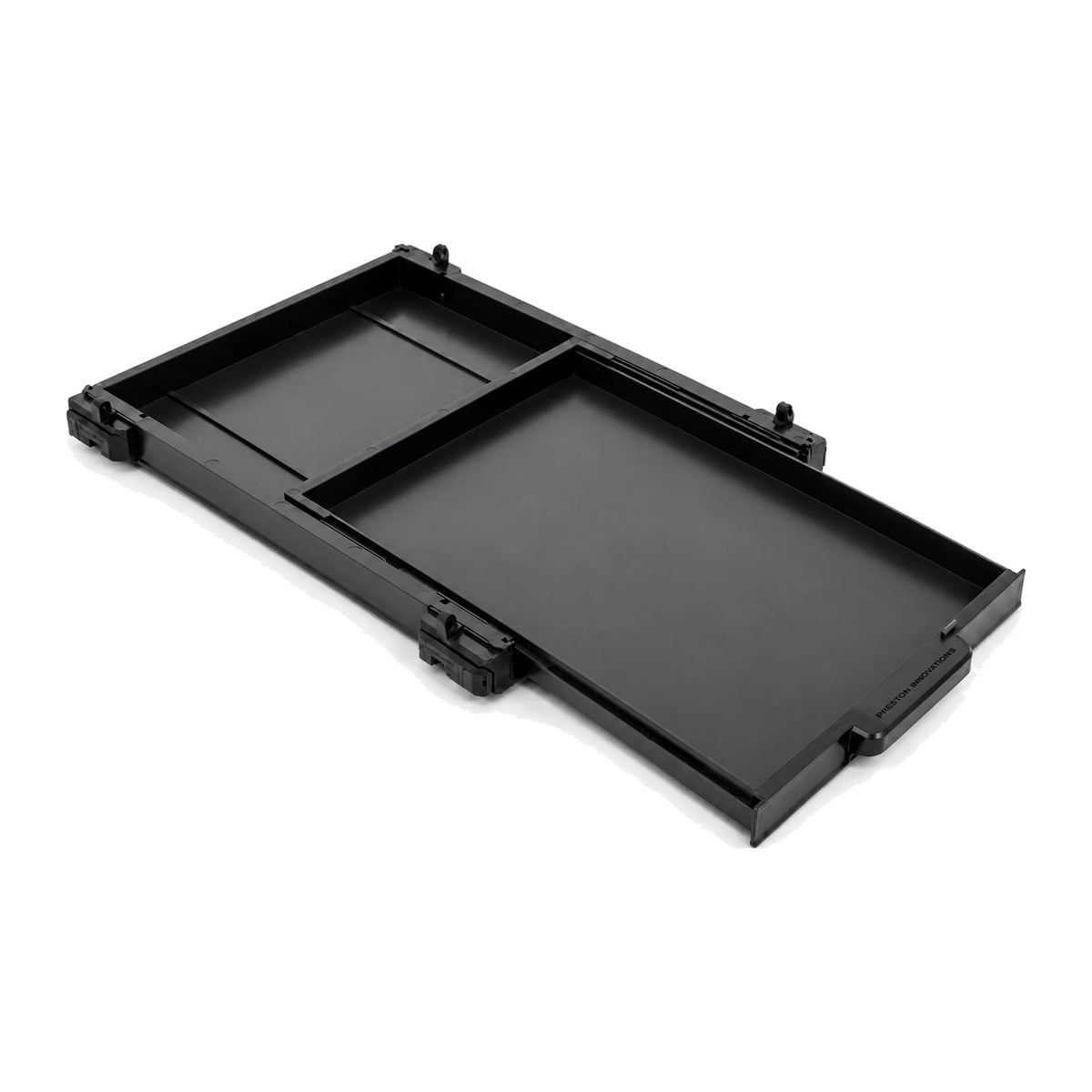 Preston Absolute 5G Shallow Side Drawer Unit met uitgeschoven ondiepe zijlade en zwarte handgreep