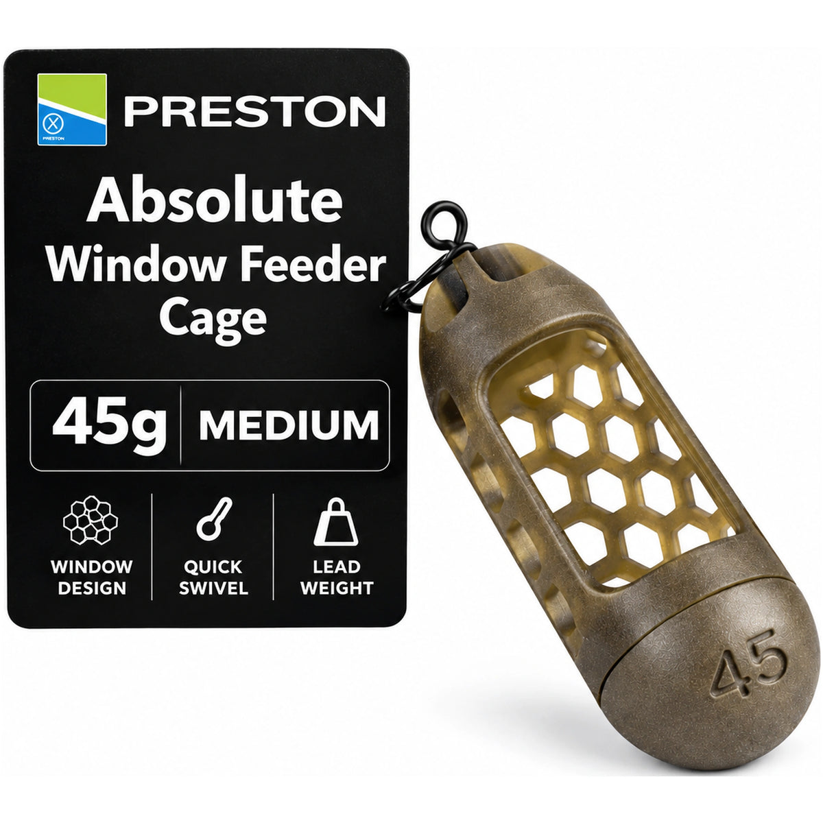 Preston Absolute Window Feeder Caged Medium 45 g