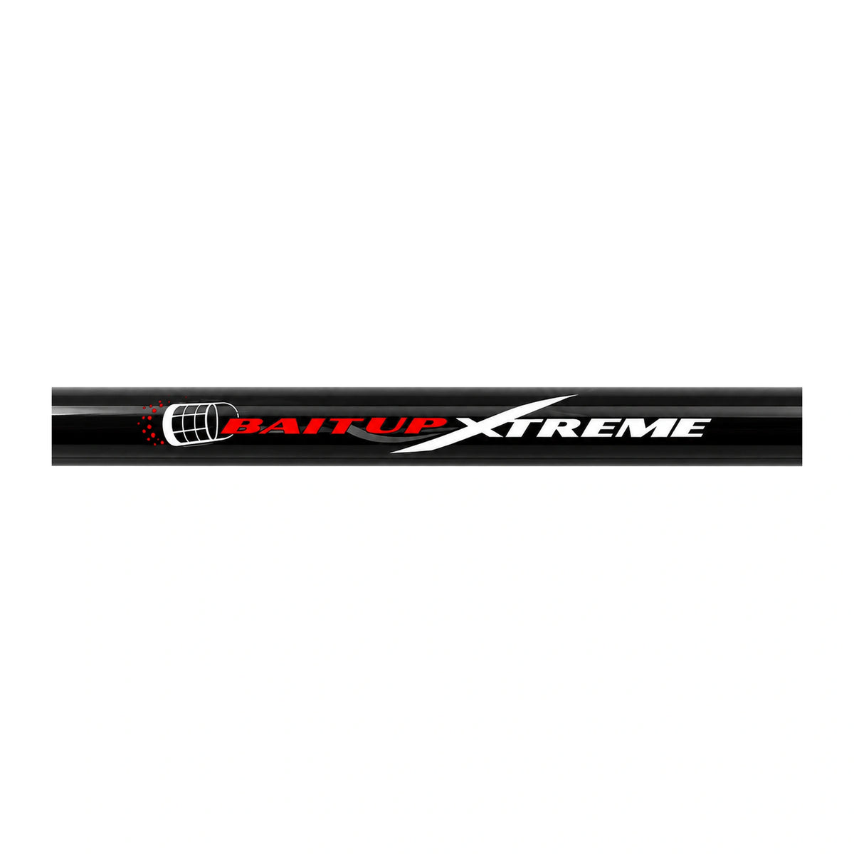 Preston Bait Up Xtreme voerhengel – horizontale close-up van de BAITUP XTREME-modelopdruk