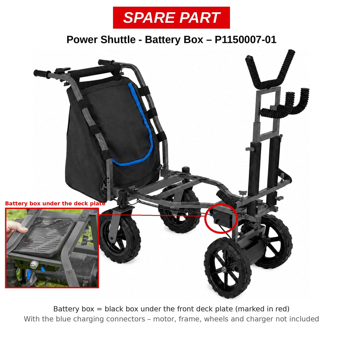 Preston Batterijbox voor Power Shuttle – P1150007-01