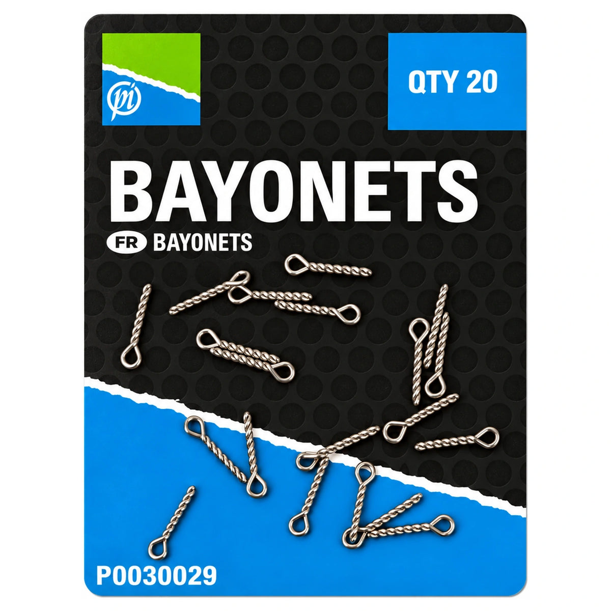 Preston Bayonets aasbayonetten op originele verpakking, QTY 20, P0030029