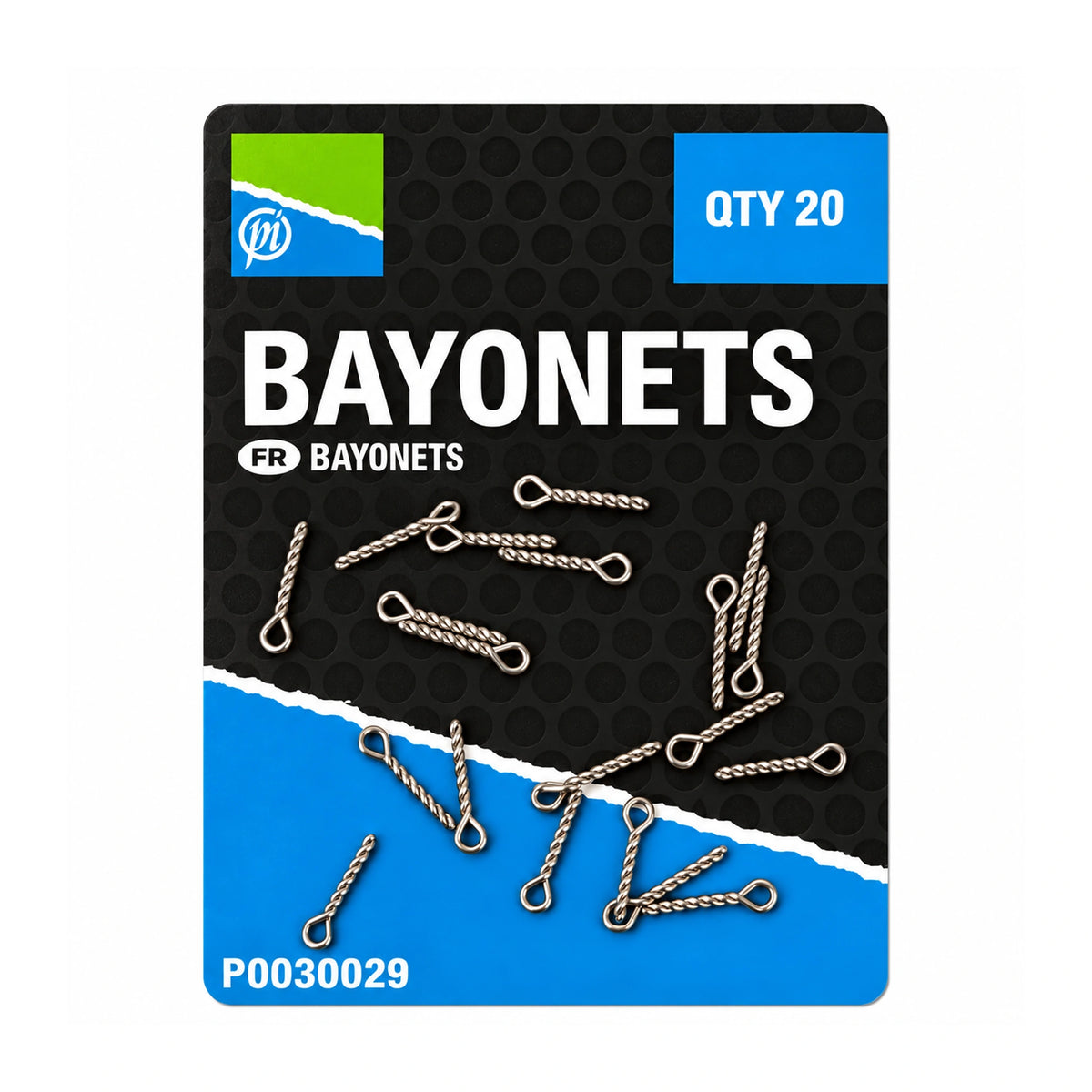 Preston Bayonets aasbayonetten op originele verpakking, QTY 20, P0030029