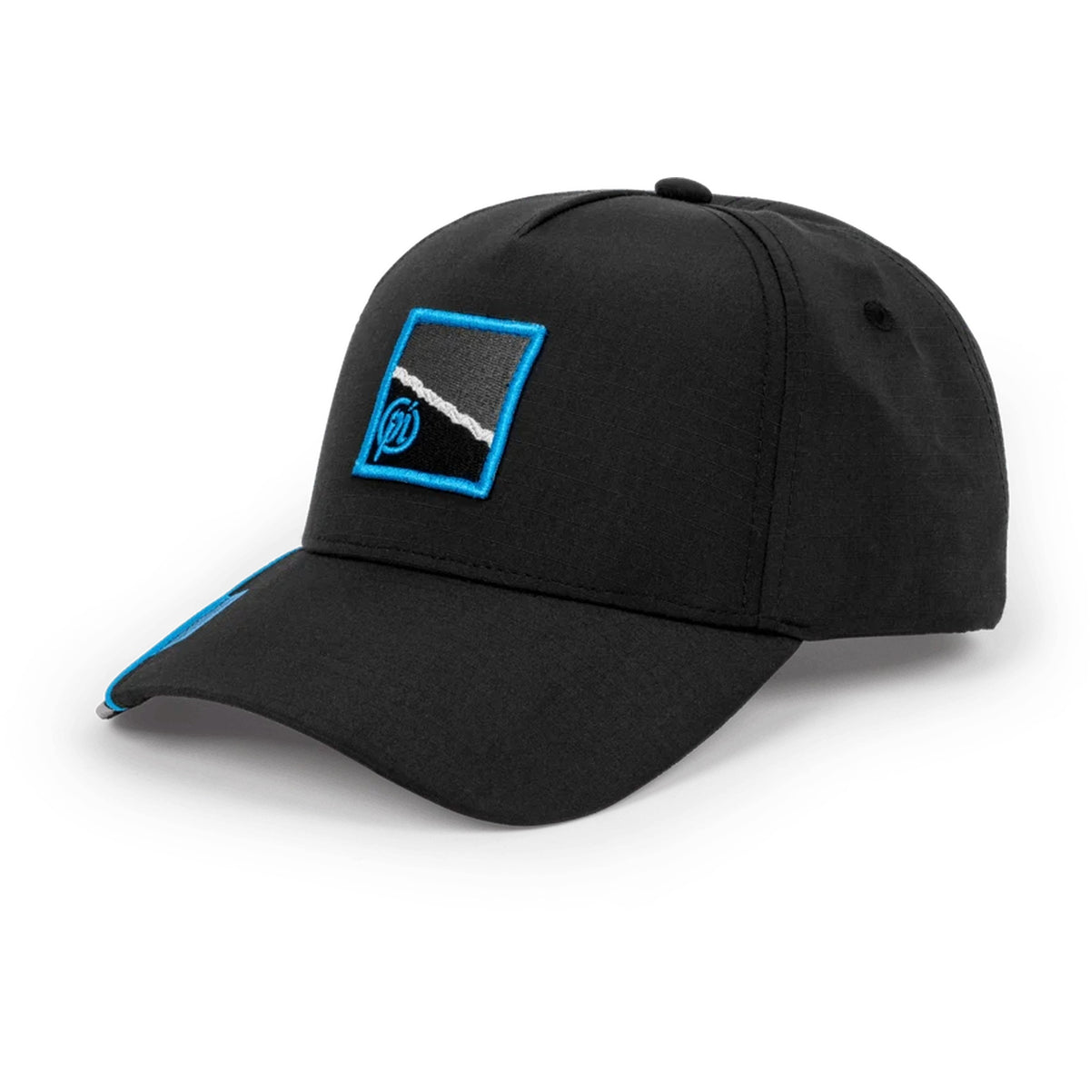 Preston Black Apex Cap – logo en blauwe details