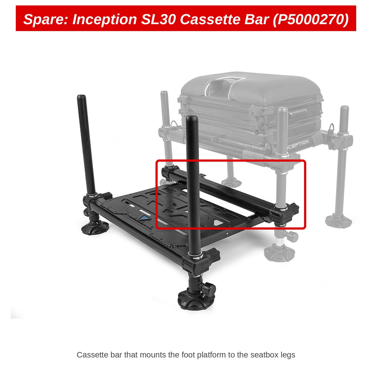 Preston Cassettebar voor Inception voetplateau – P5000270