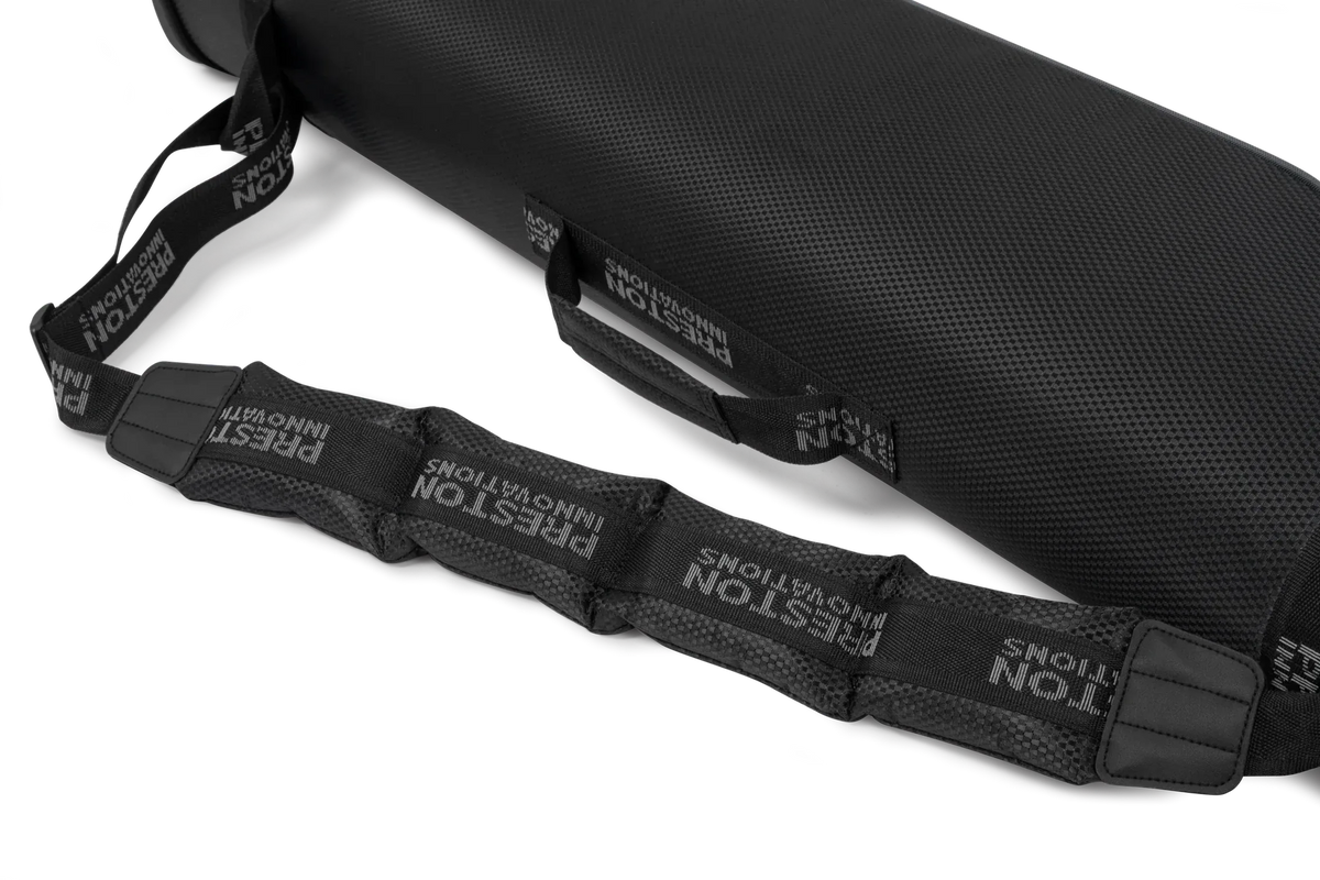 Preston Competition XS 2 Rod Holdall 195 cm – gevoerde schouderriem en bevestigingen