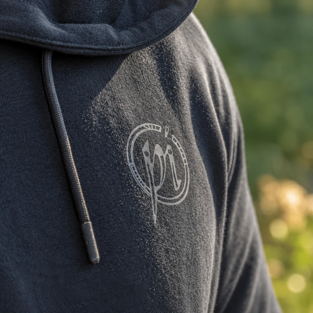 Preston Core Collection Hoodie – detail van het Preston-embleem