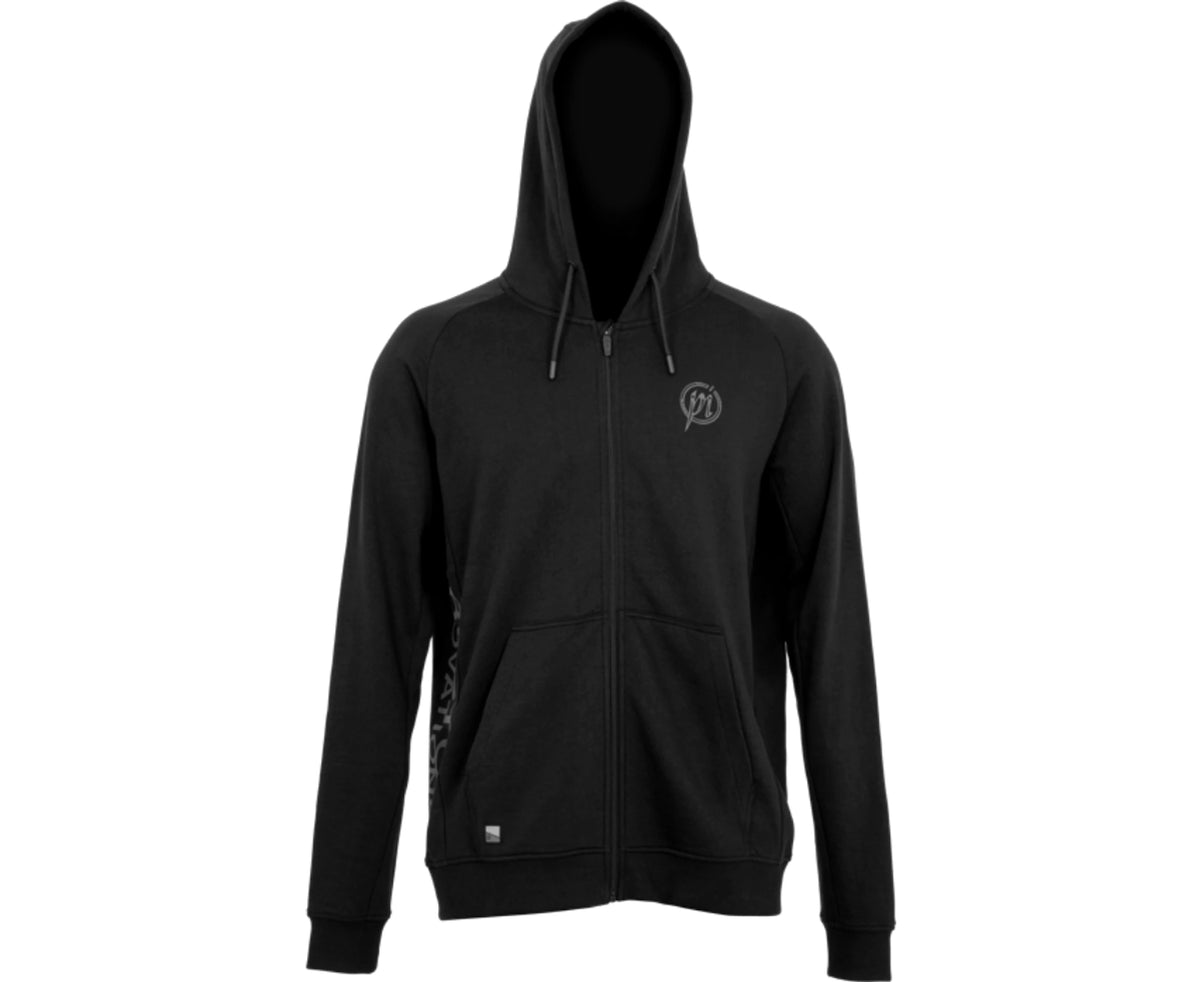 Preston Core Collection Zip Hoodie van voren met opstaande capuchon, trekkoorden en borstlogo