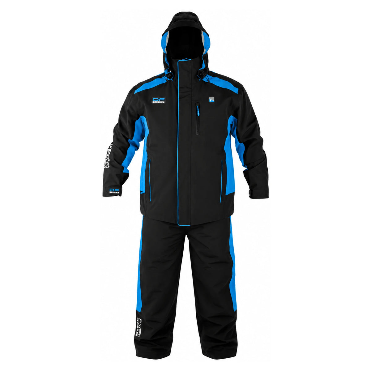 Preston DF Ultra Suit – compleet regenpak met jas en bib & brace, vooraanzicht