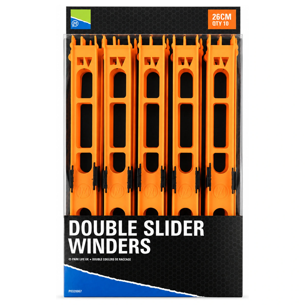 Preston Double Slider Winders 26 cm oranje