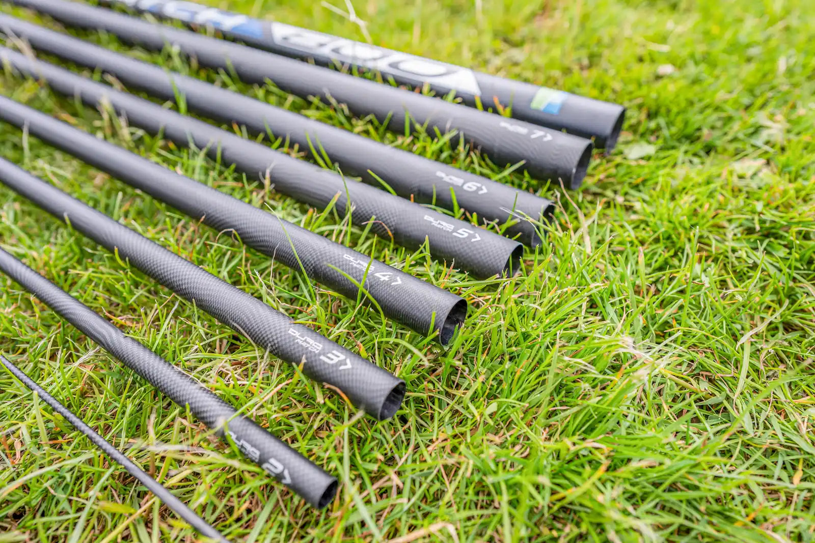 Preston Dura Match Poles – 800 van 8 meter – uiteinden van de hengeldelen in close-up