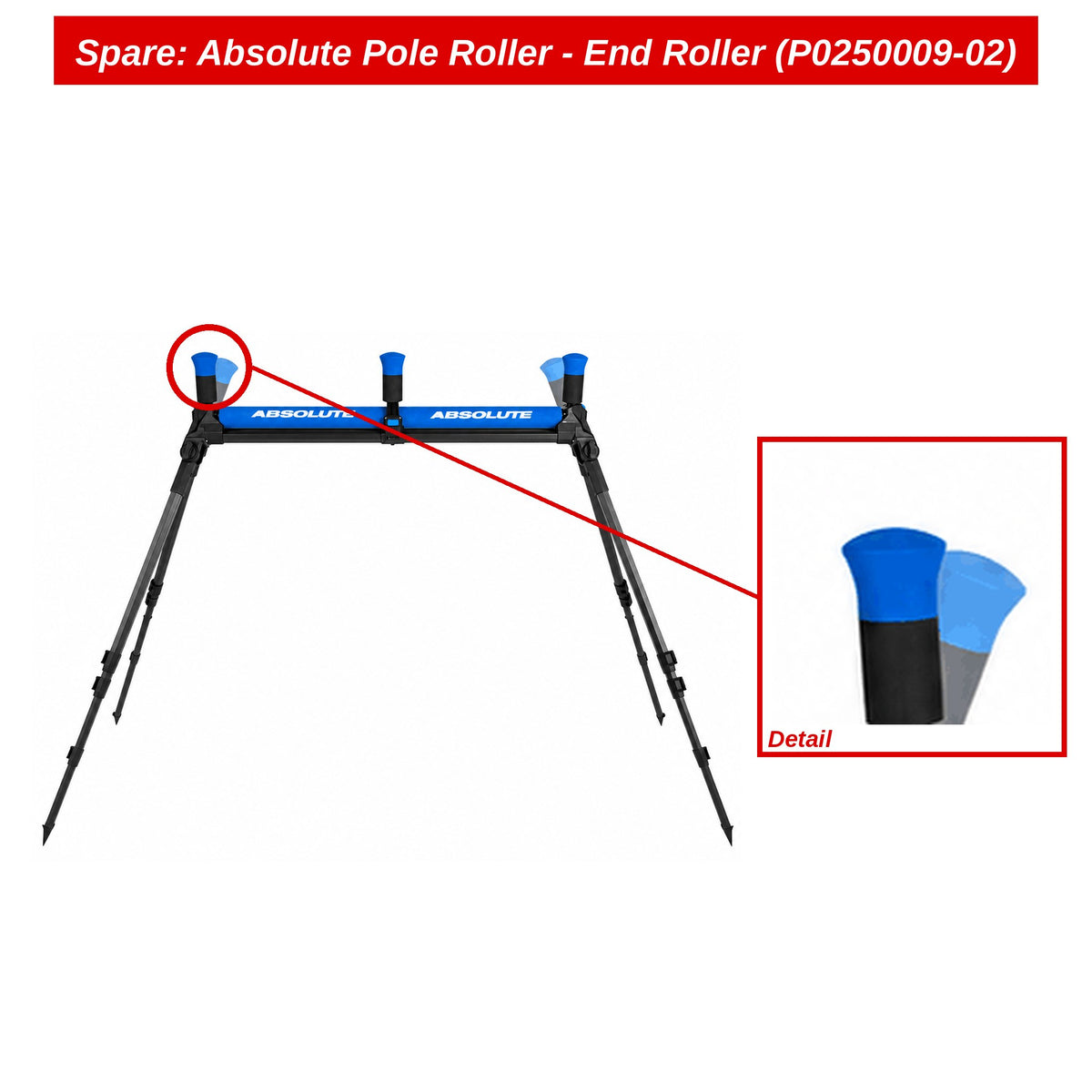 Preston Eindrol voor Absolute Pole Roller – P0250009-02