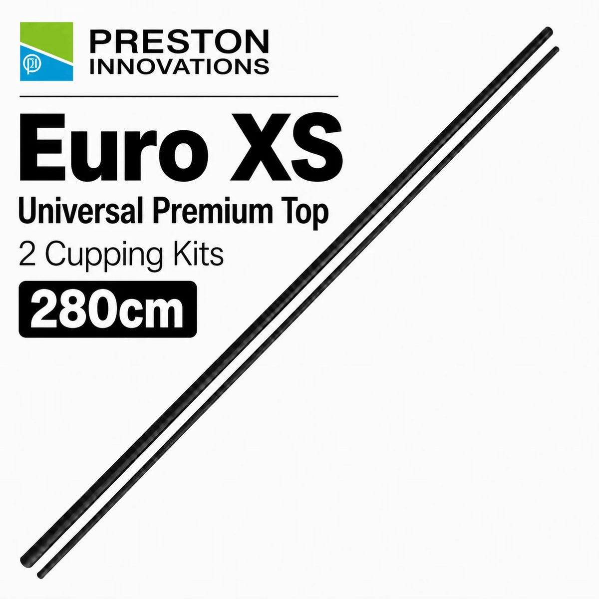 Preston Euro XS Universal Premium Top 2 Cupping Kit – 280 cm topset voor voerpotten