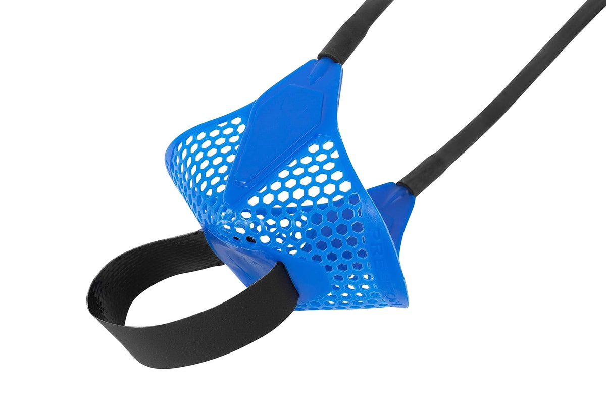 Preston Groundbait-pouch met zeshoekige openingen, zwarte trekband en elastiekaansluitingen