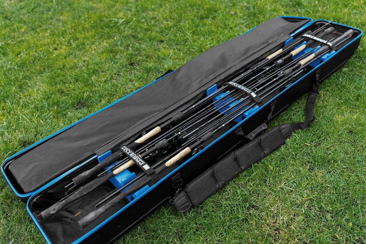 Preston Hardcase Rod Safe XL – overzicht van de geopende hardcase met werphengels