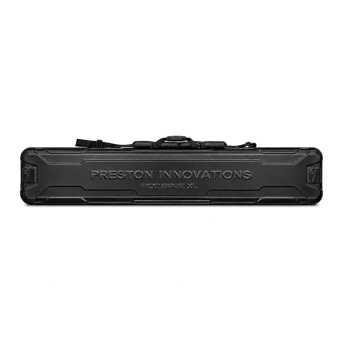 Preston Hardcase Rod Safe XL – gesloten zwarte hardcase met handgreep en ingegoten logo