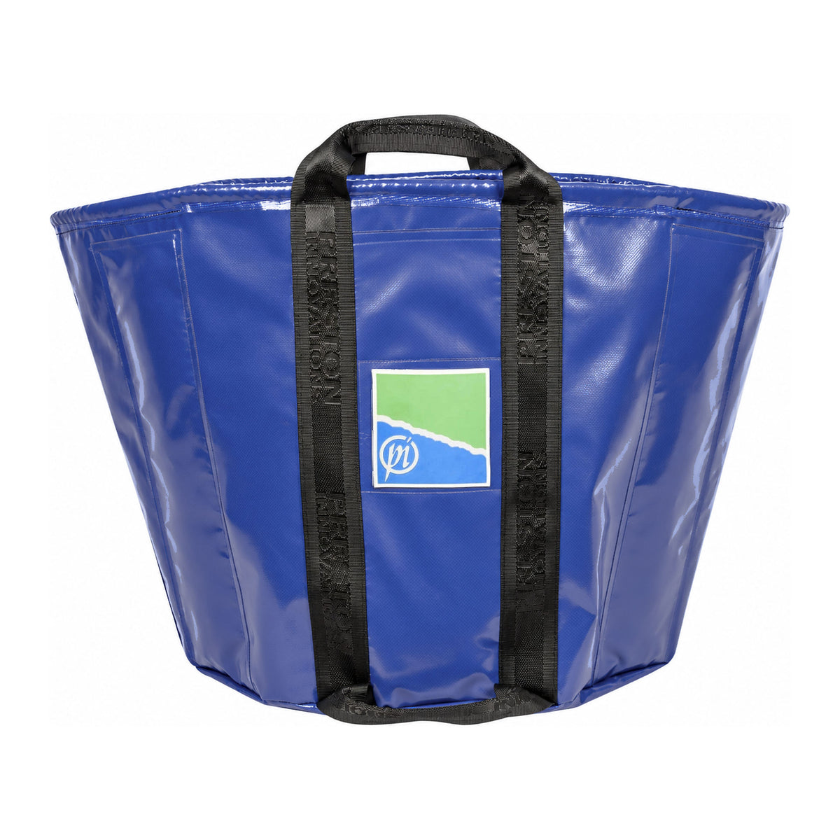 Preston Heavy Duty Weigh Bag – blauwe weegzak met zwarte draagbanden en origineel logopatch