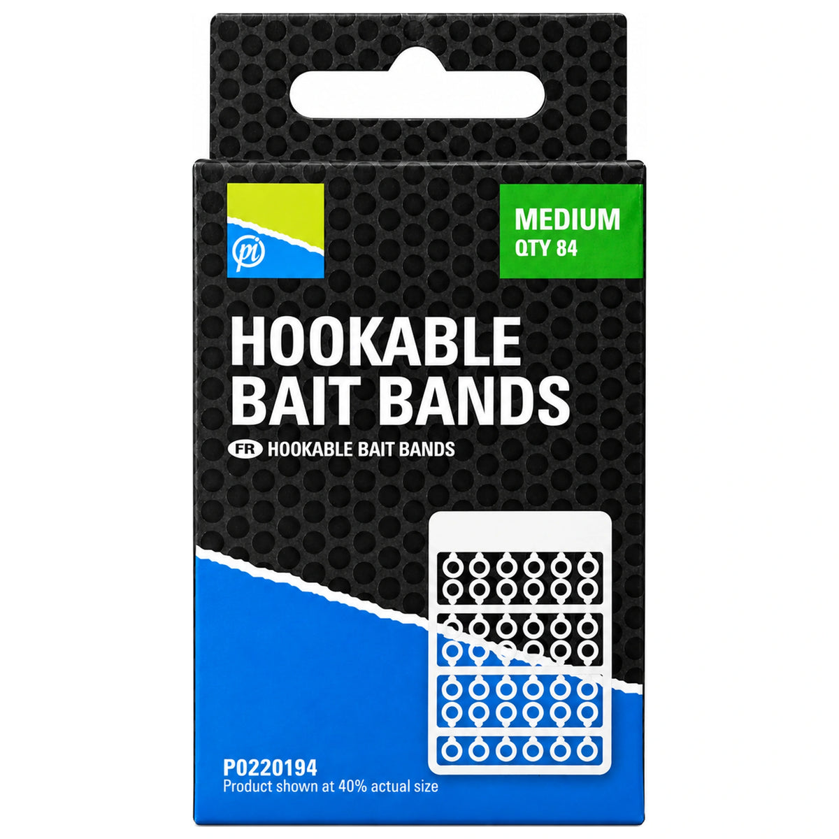 Preston Hookable Bait Bands Medium in verpakking