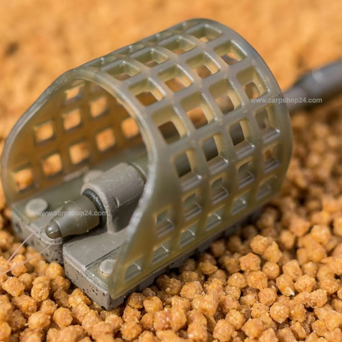 Preston ICS Inline Pellet Feeder – gevuld met pellets