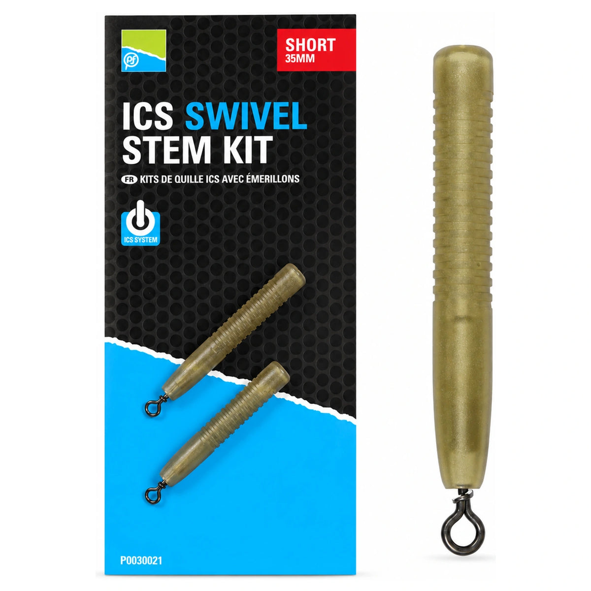 Preston ICS Swivel Stem Kit Short 35mm
